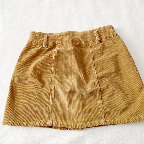 Corduroy Button Down Cargo Pocket Mini Skirt - Picture 7 of 11